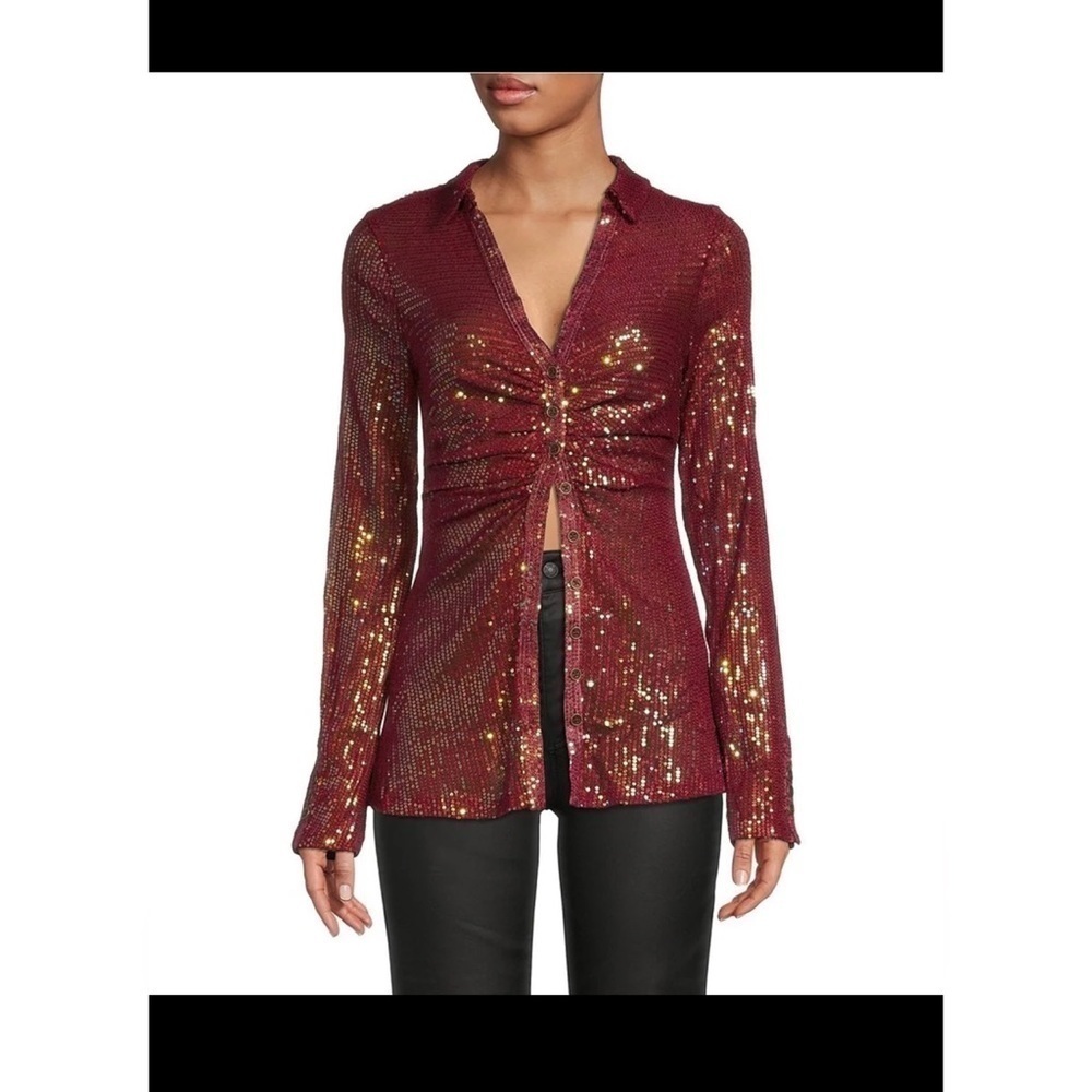 Free People Sequins Top